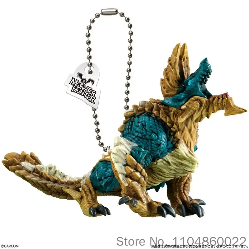 Фото Новый брелок-фигурка Bandai Monster Hunter Rathalos, коллекционный кулон для сумки, аниме-мерч для коллекционеров аниме и игр №4