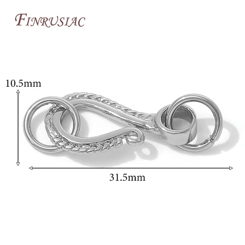 Позолоченные латунные застежки FINRUSIAC 2/4 шт