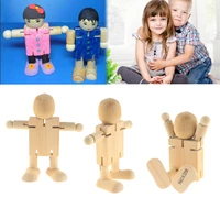 diy graffiti wooden robot toys kids transformation robot building blocks for children figure puzzle learning intelligence toy
