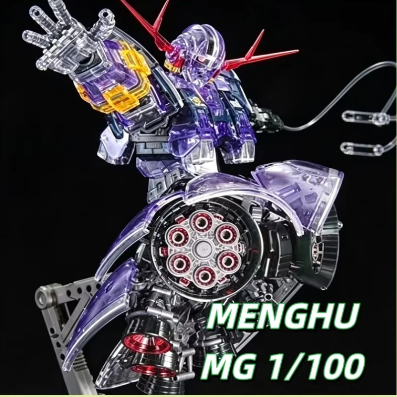 Фото MG 1/100 MENGHU MSN-02 Zeong Clear Color RG Увеличенная версия, сборная модель, пластиковый каркас, аниме-робот, пластиковые модели игрушек №2