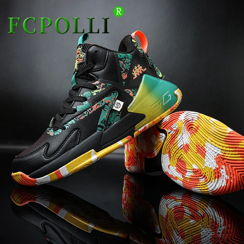 

Brand Fashion Mens Training Shoes Rubber Bottom Men Basketball Shoes Designer Boys High Top Basketball Shoe Brand Sneakers