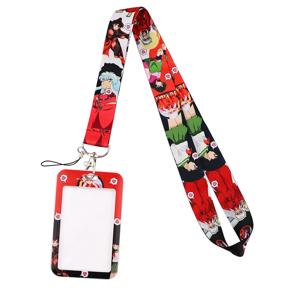 

Credential holder Japanese Anime Neck Strap Lanyards Keychain Holder ID Card Pass Hang Rope Lariat Lanyard Key Ring Accessories
