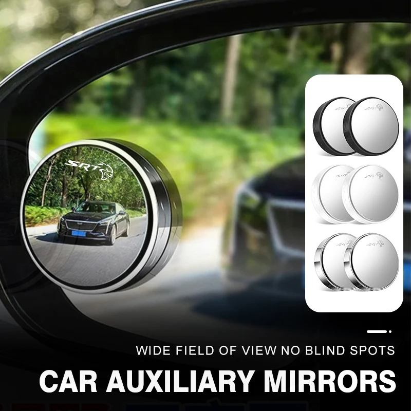 Автомобильные зеркала заднего вида с присоской 2 шт. широкоугольные для Dodge SRT Logo