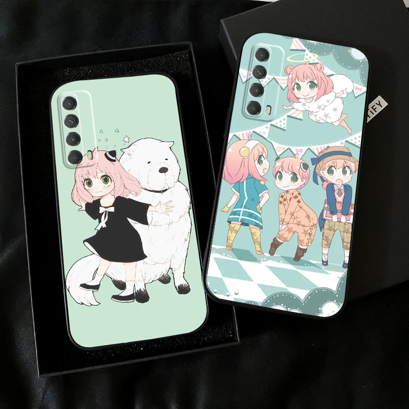 

NSPY×FAMILY Anime Japan Phone Case For Huawei P Smart Z 2019 2021 P20 P20 Lite Pro P30 Lite Pro P40 P40 Lite 5G Silicone Cover