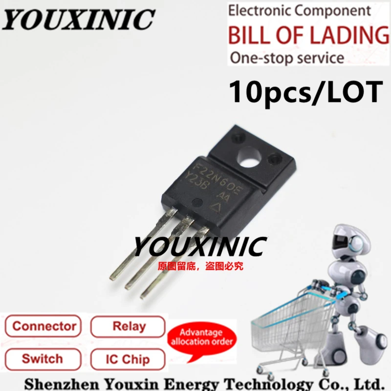 

YOUXINIC 100% New Imported Original SIHF22N60E-E3 F22N60E SIHF22N60E TO-220F N-channel MOS FET 20A 600V