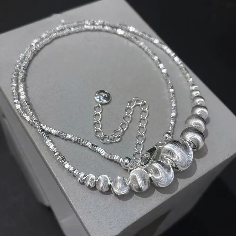 Серебряное ожерелье кошачий глаз FEIWEINI