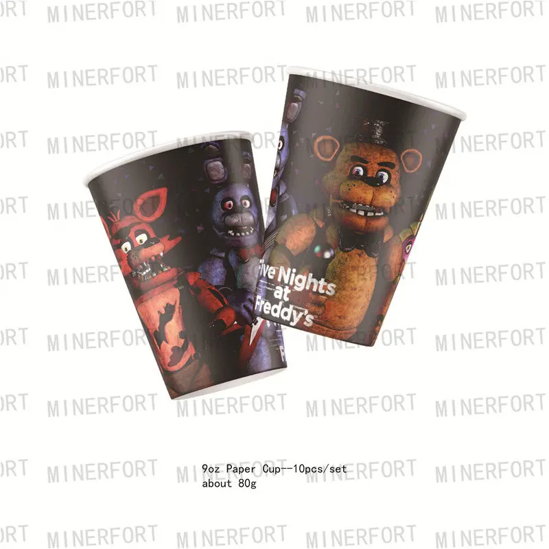 

Disney FNAF Five Nights At Freddy's одноразовая посуда для праздника