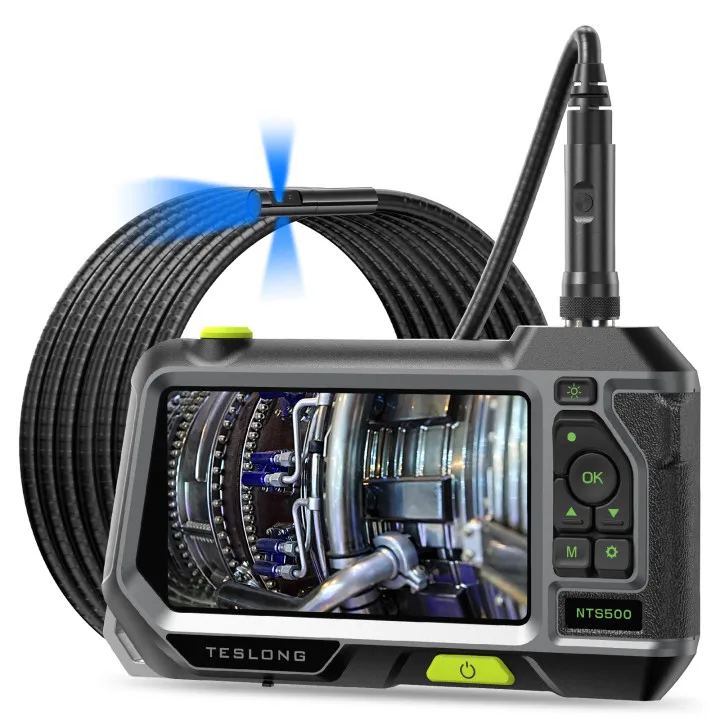 

Three lens teslong inspection camera with 5inch screen newest wireless endoscope camera system borescope camera