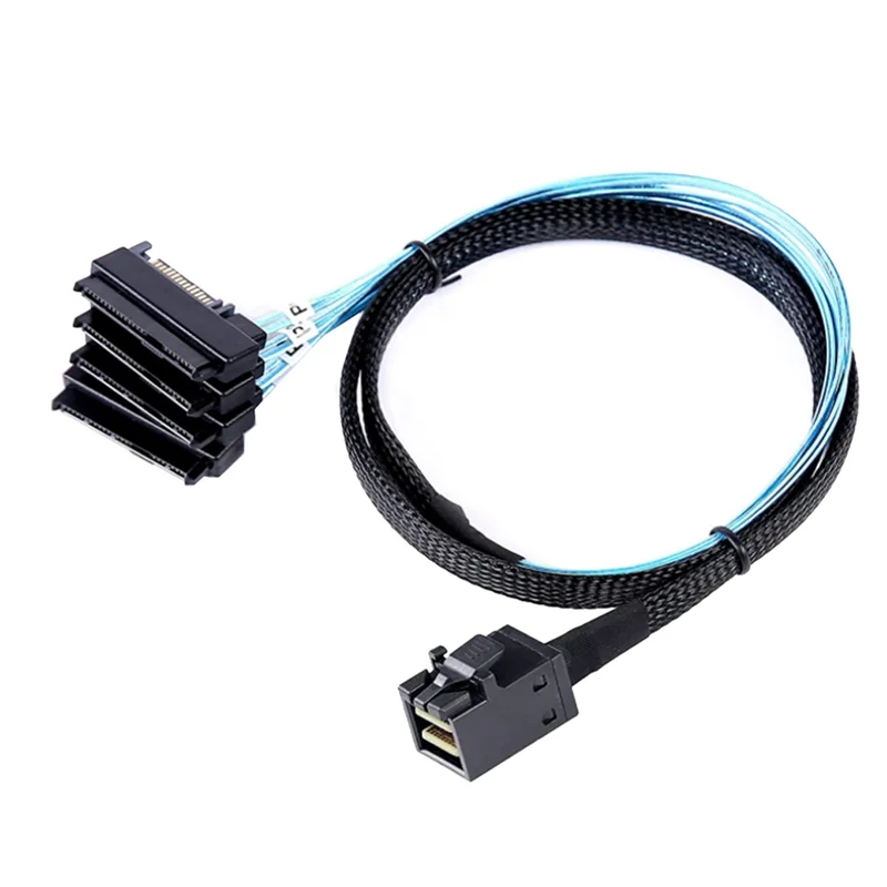 Mini SAS HD 12G SFF8643 to 4 29 Pin SFF8482 кабельные разъемы с 15-контактным SATA контроллером блока