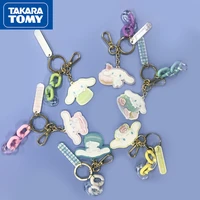 takara tomy cartoon hello kitty acrylic keychain pendant cute womens bag ornament gift