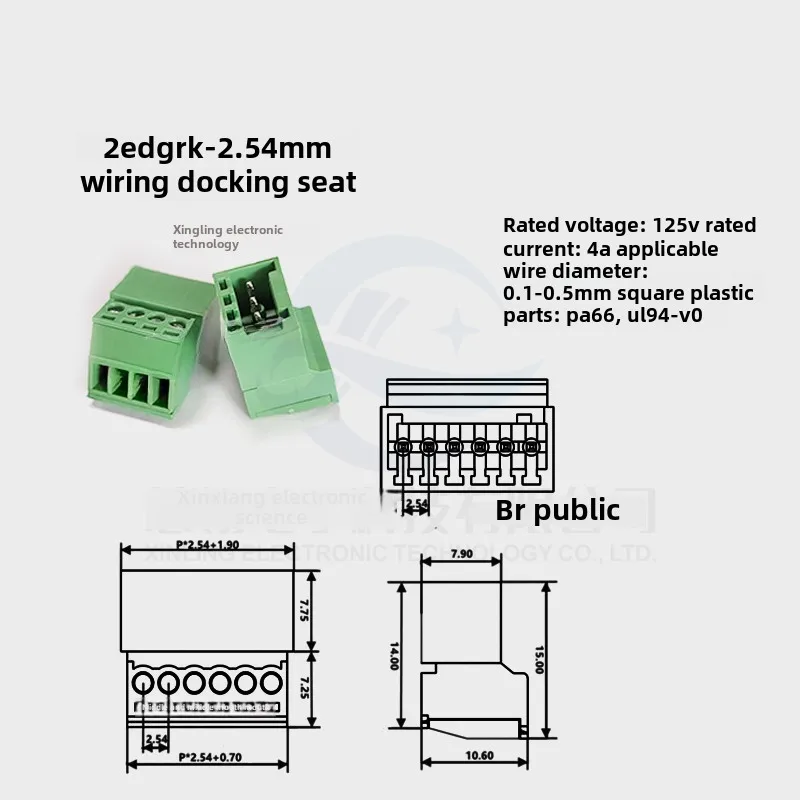 2EDGRK-2.54 Беспаечная прикладка 2 54 мм. Вилки и тяговые клеммы. Воздушная вилка с