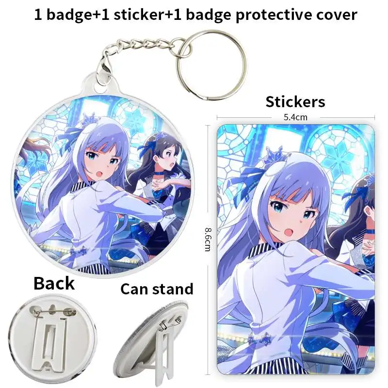 Брошь-значок Shiraishi Tsumugi с персонажами аниме мягкая пуговица значок якорем