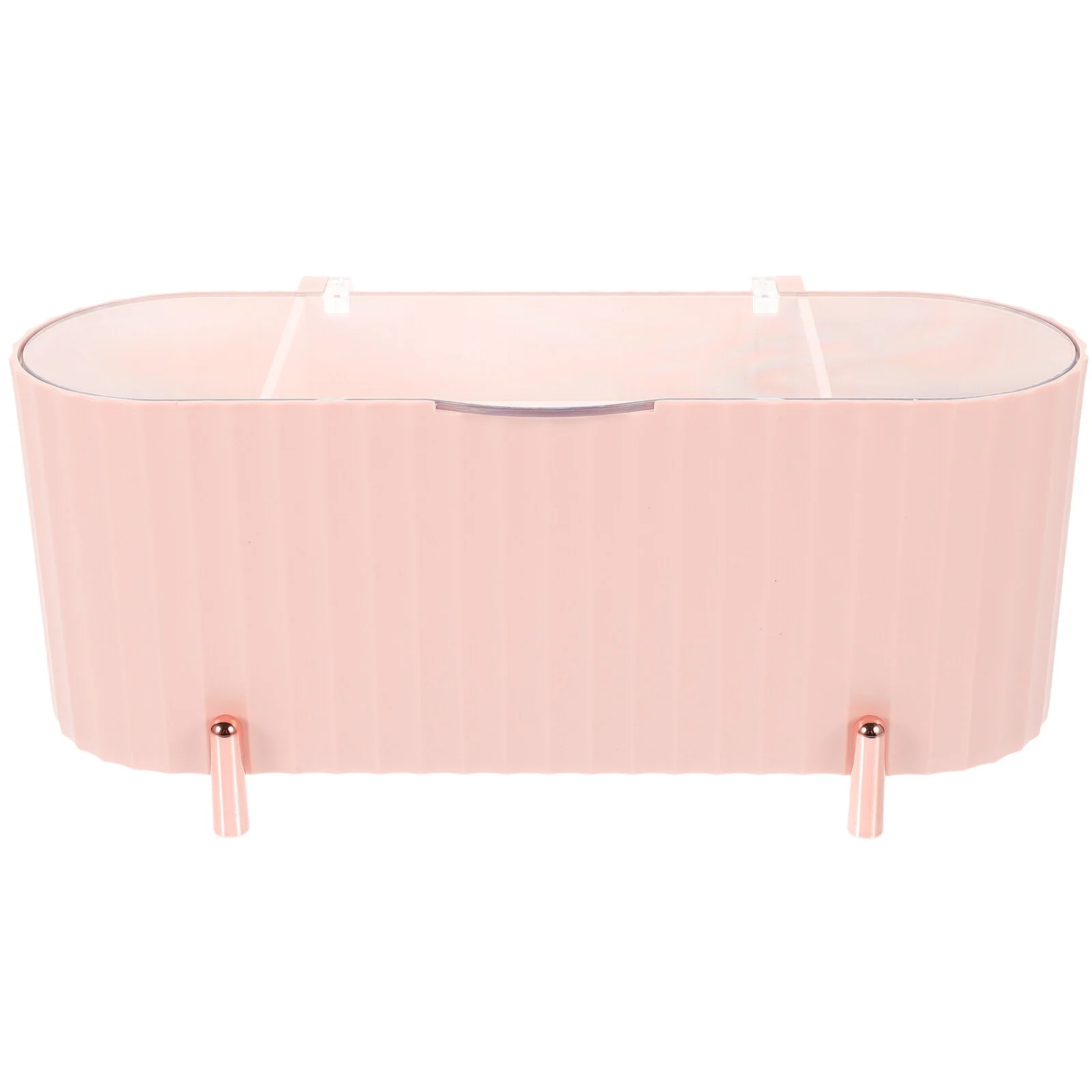 

Makeup Storage Box Case Cover 21.5x9cm Small Bathroom Organizer Home Supplies Desktop Plastic Tampon Miss
