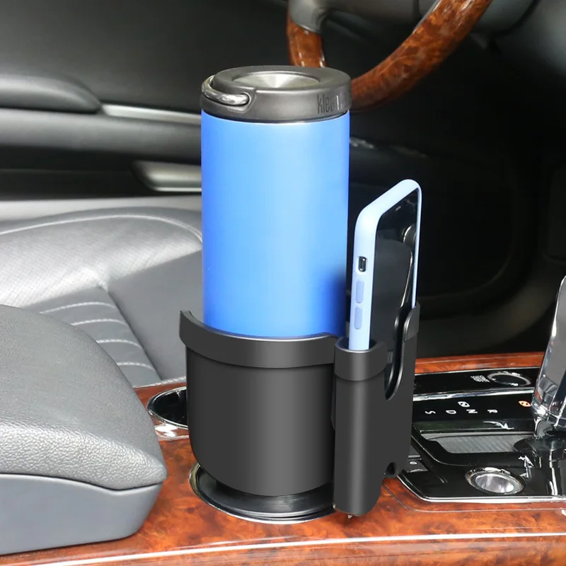 

Многофункциональный регулируемый автомобильный держатель для чашки 2 в 1, адаптер-расширитель с держателем для телефона, автомобильный дер...