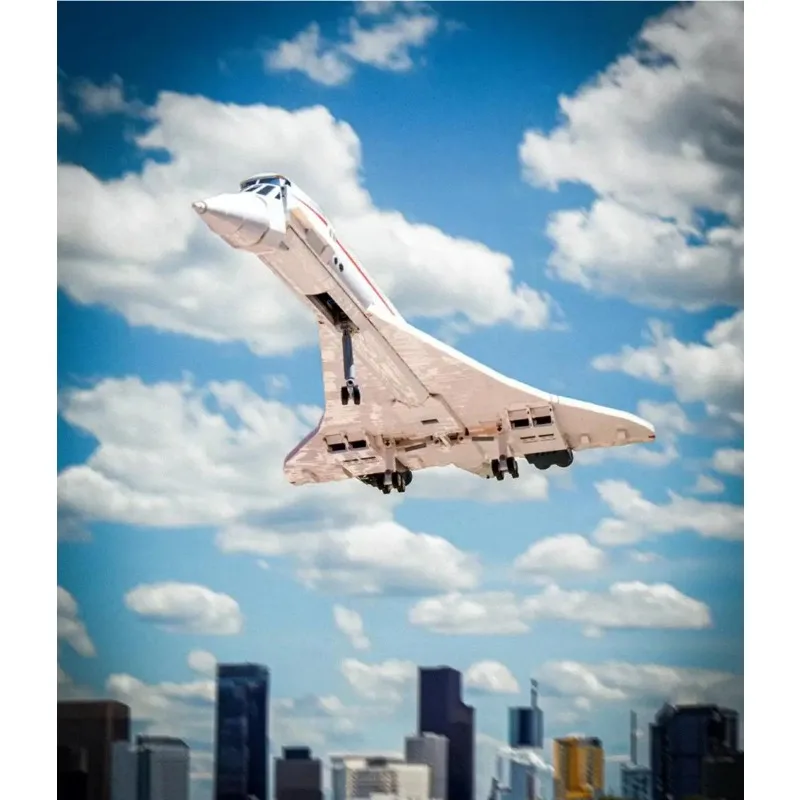 Новинка 2023 года 10318 строительный комплект Airbus Concorde первая сверхзвуковая модель