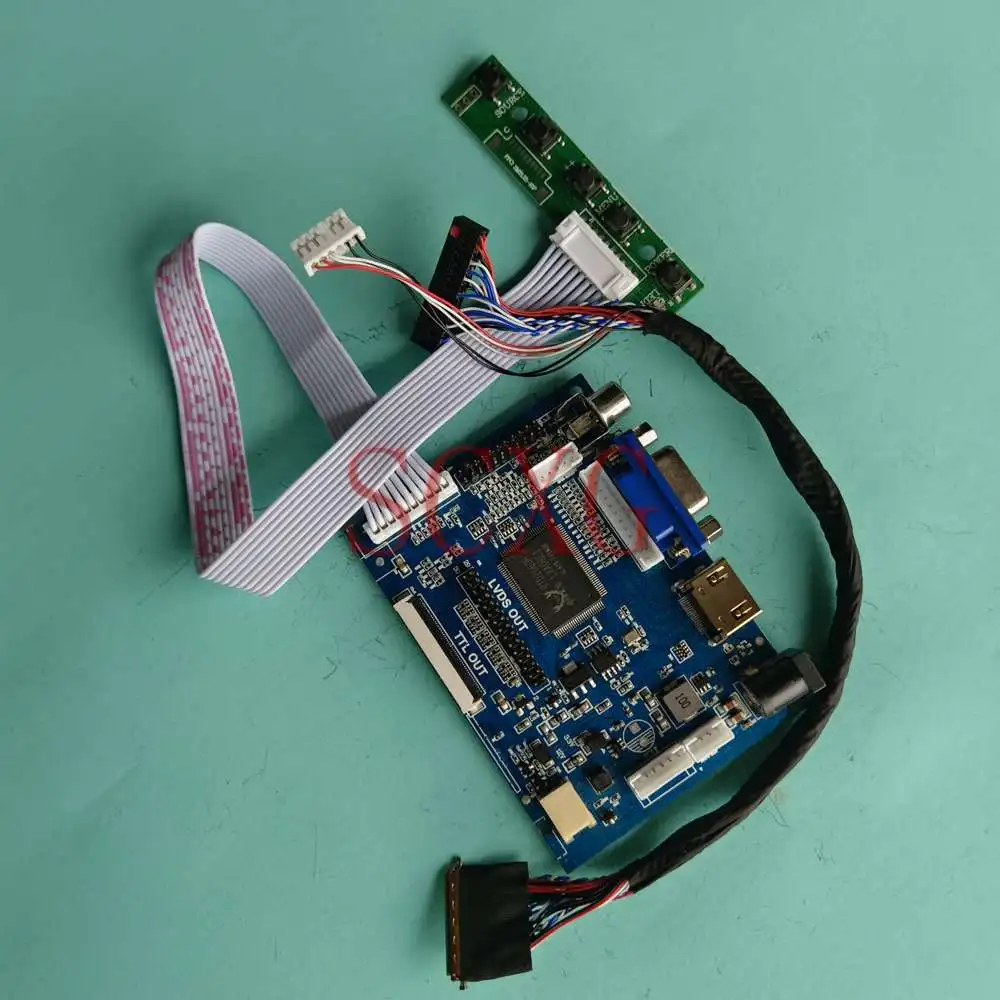 

Совместимая плата драйвера контроллера ЖК-монитора 15,6*1366 для ноутбука VGA + 2AV + HDMI, 40 контактов