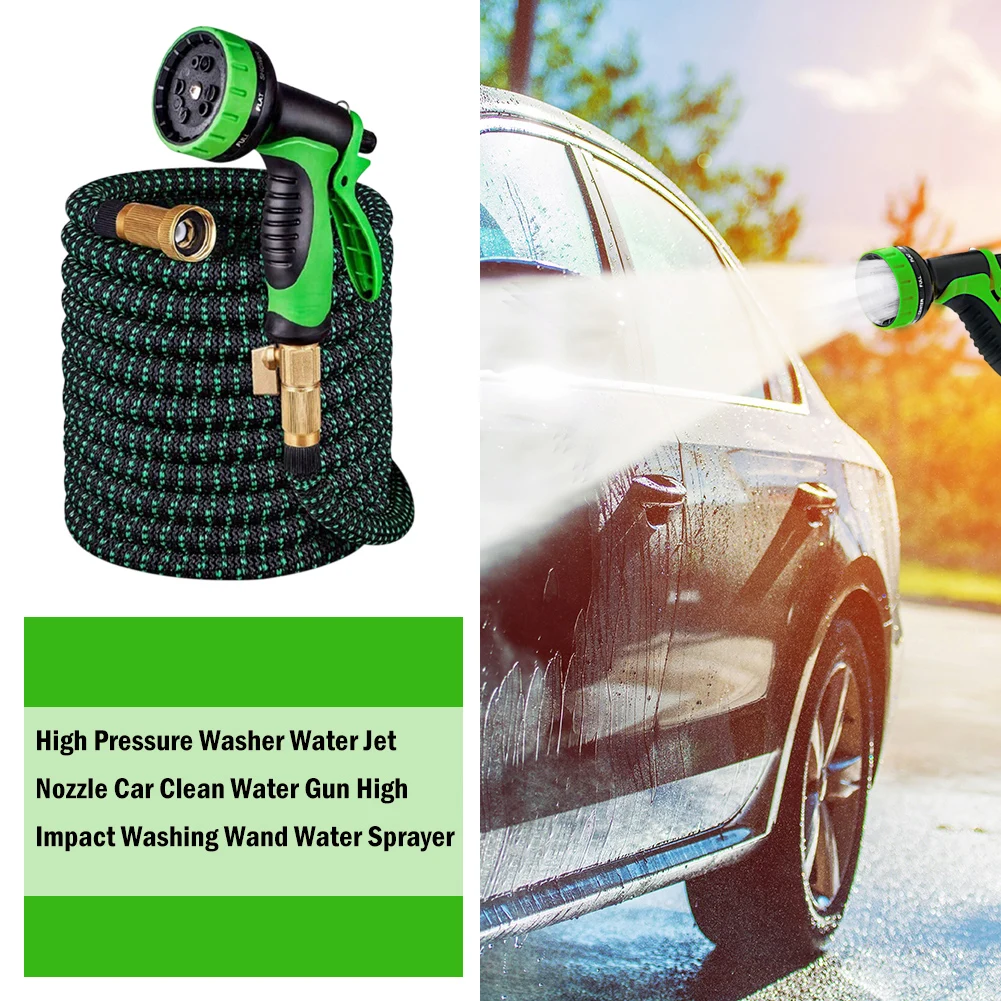 

Экономичные Наборы инструментов для полива 75 футов, садовый шланг, растягивающийся гибкий шланг для полива