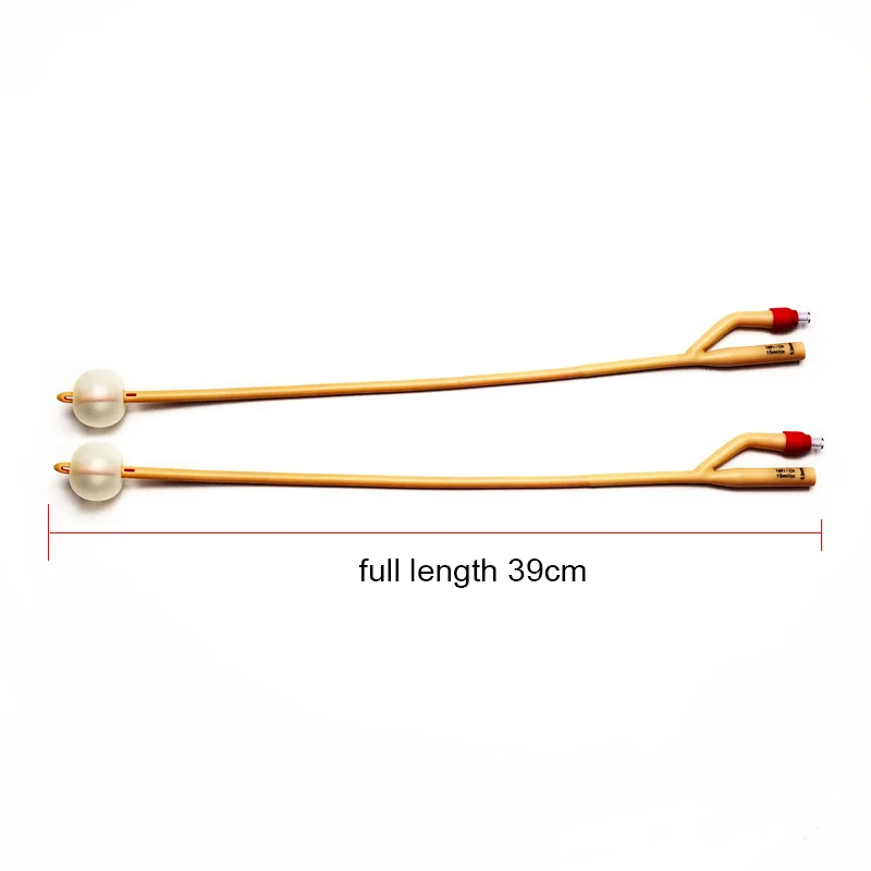 Двусторонний латексный катетер Foley одноразовый мочевой медицинская