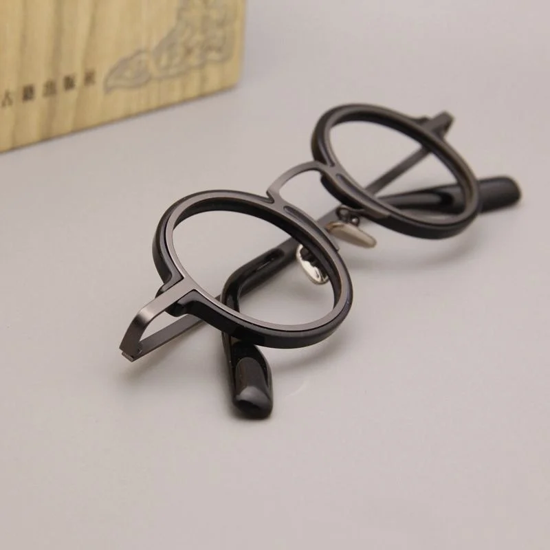 Ретро-Доска круглая оправа универсальная для очков мужчин и женщин ультратонкая