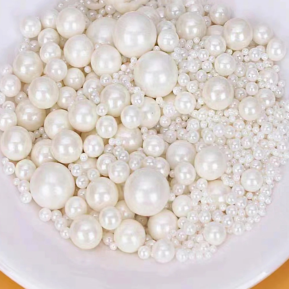

50g Pearl Beads Cake Decoration White Pearl Beads Baking Sweet Decoration Wedding Birthday Cake Decor