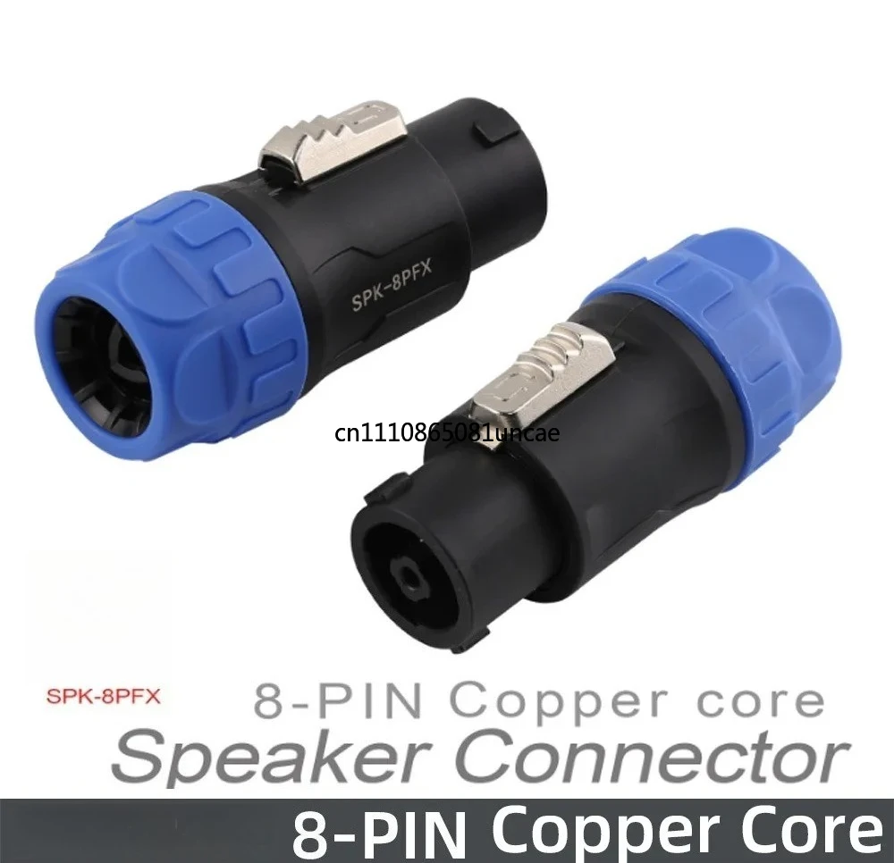 Фото Аудиоразъем SPEAKON SPK-8PFX, 8-контактный, профессиональный, для сценических колонок, 8-контактный, омный разъем №1