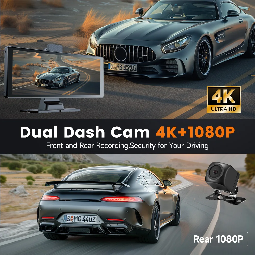 BEPOCAM ZC10 10 26 '⟊rplay автомобильный медиаплеер 4K дисплей мультимедийный видео
