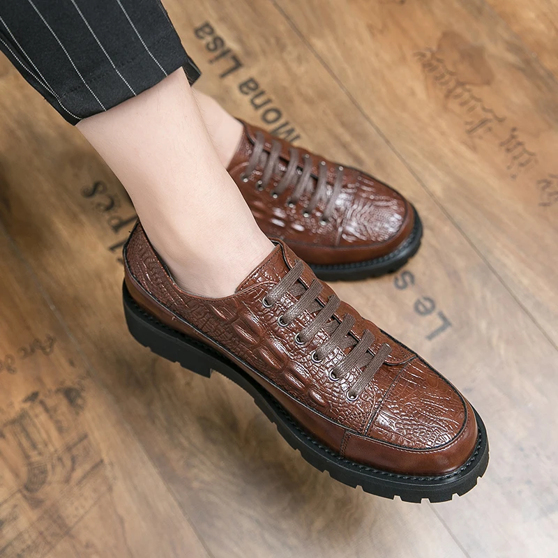 

Men Dress Shoes Men Spring Wedding Fashion Office High Quality Leather Comfy Business Man Formal Shoes 2022 Men Shoes