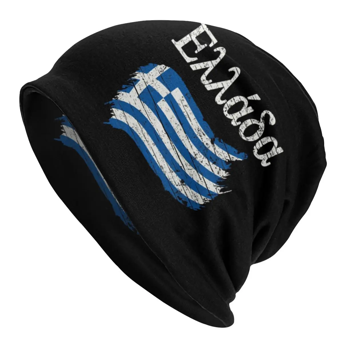 

Ellada Greek Flag Bonnet Homme Street Knit Hat For Men Women Winter Greece Lovers Tourists Souvenir National Gift Beanies Caps 1