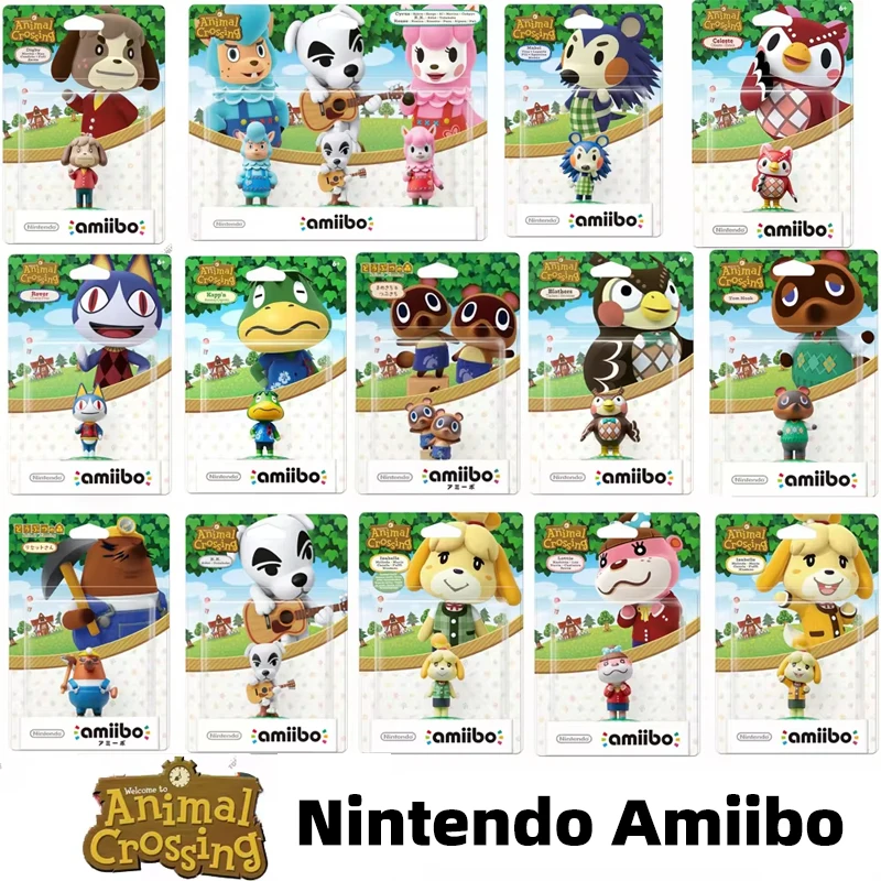 Фото Фигурки Nintendo Amiibo из серии Animal Crossing: Тимми, Томми, Изабель, Селест, Блэтерс. NFC-фигурки, без региональных ограничений, в наличии. №1
