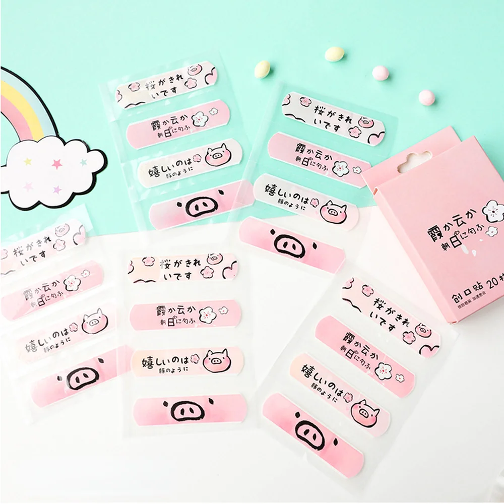 

20 шт./коробка, Детские пластыри с мультяшным рисунком