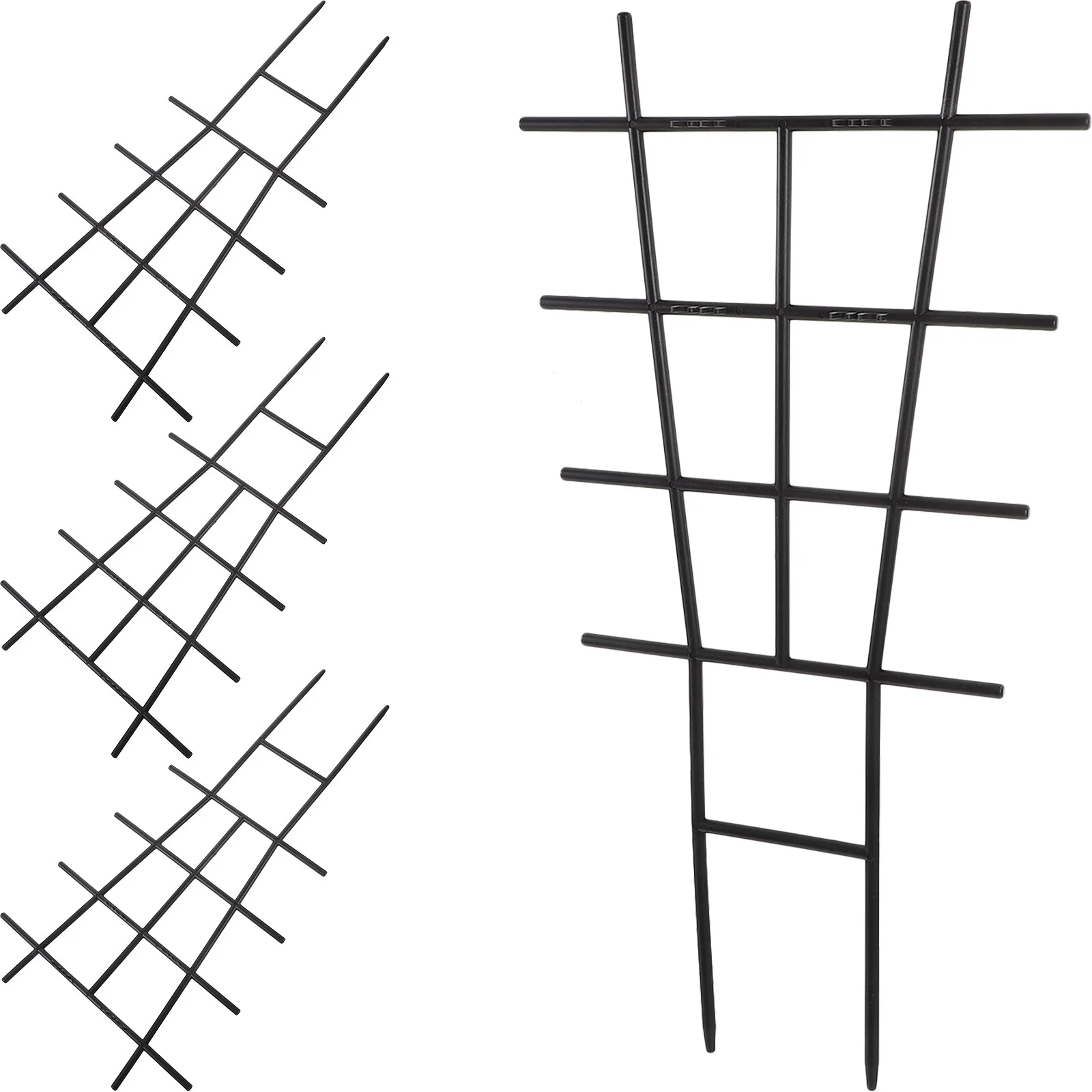 

4 Pcs Orchid Frame Houseplants Trellis Garden Planting Rack Stands Indoor Plastic Climbing Potted Holder