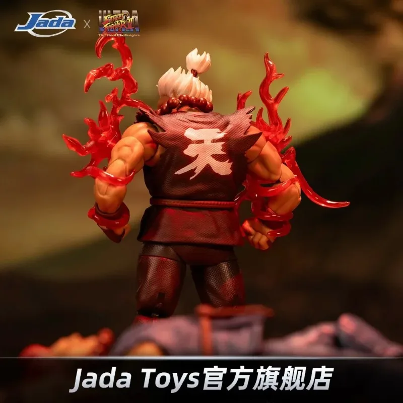 Фото В наличии: Jada SDCC Street Fighter 2, лимитированная серия, Акума, сменная поврежденная в бою голова, подвижные руки, модель, подарок. №4