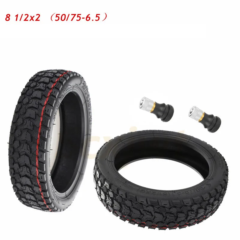 8.5/10 Inch Off-Road Tubeless Vacuum Tire with Gas Nozzle 8 1/2x2 Durable Scooter Tyre for Xiaomi M365/Pro/1S Electric Scooter