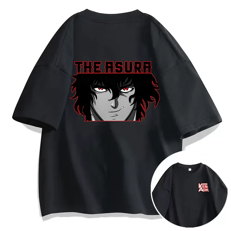 Аниме Kengan Ashura Asura Ohma Футболка Пара студентов уличные спортивные повседневные