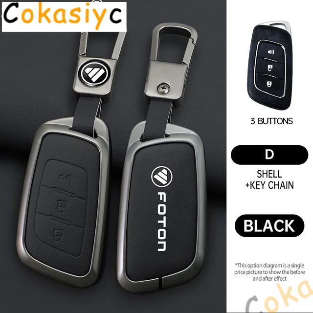 

Кожаный автомобильный смарт-чехол для дистанционного ключа, защитный чехол для Foton Senior General G9 Landscaper Yutu 9/8 пикап F9 Xiangling Q