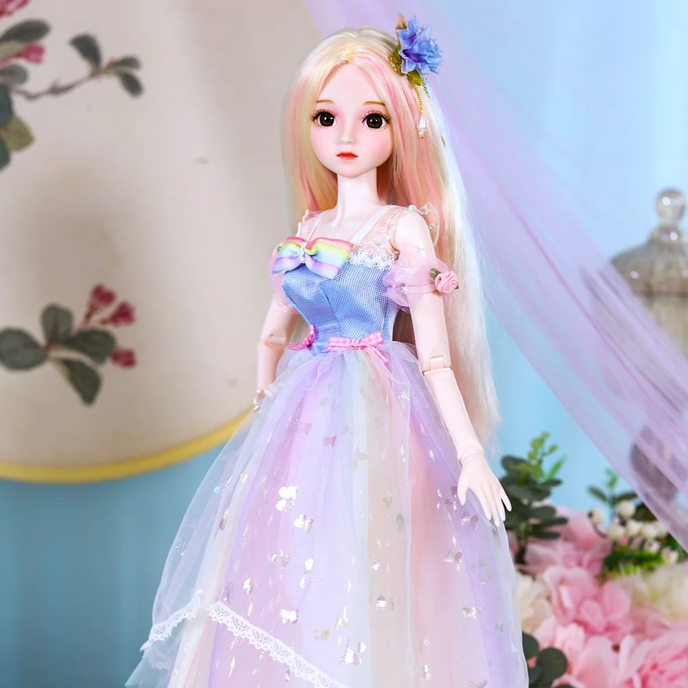 Фото Специальная цена: Кукла DBS 1/3 BJD, высота 62 см, механическое суставное тело, с полным макияжем, волосами, глазами, одеждой, игрушка-подарок. №3