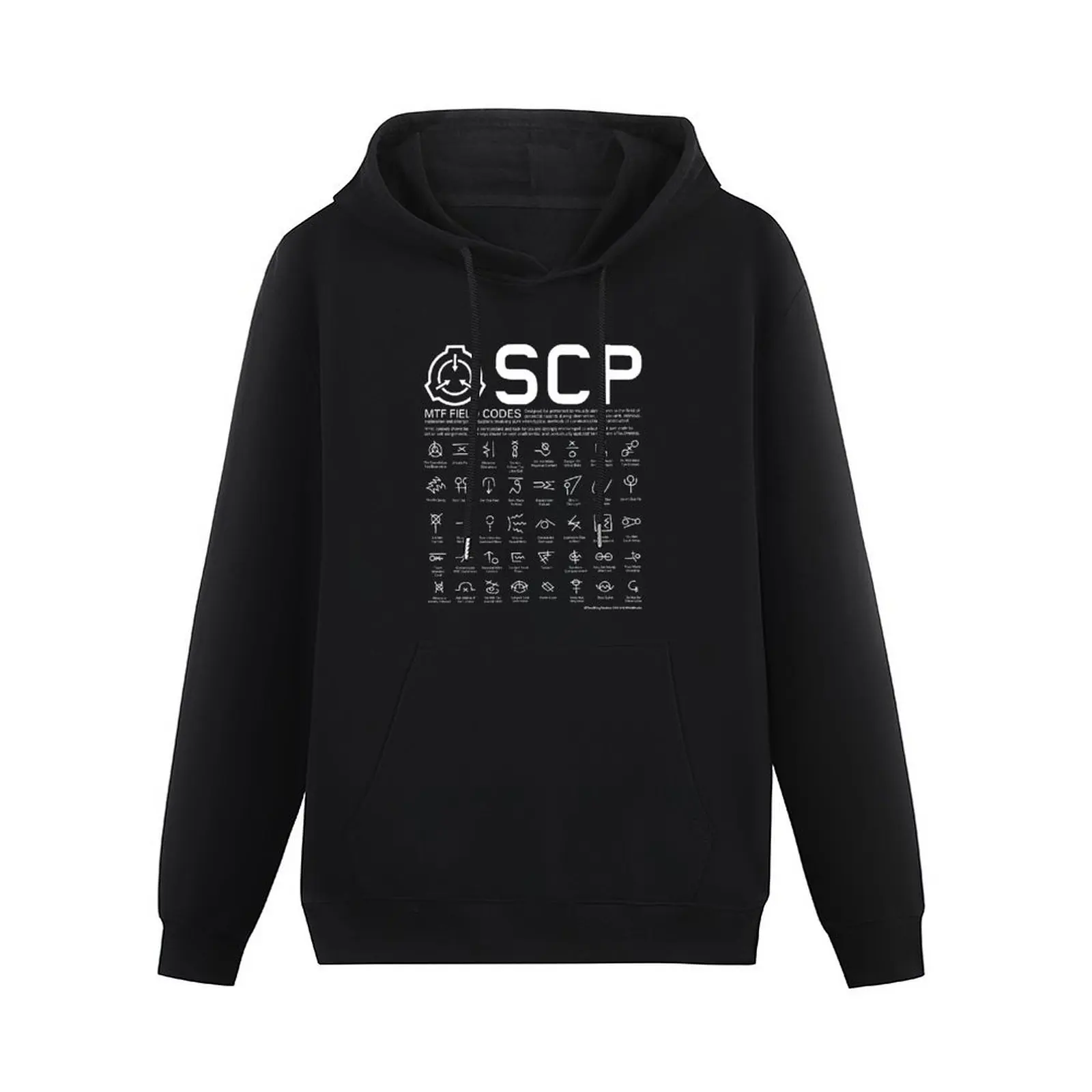 SCP MTF Field Codes от ToadKing07 Пуловер с капюшоном Осенняя эстетичная одежда Спортивные