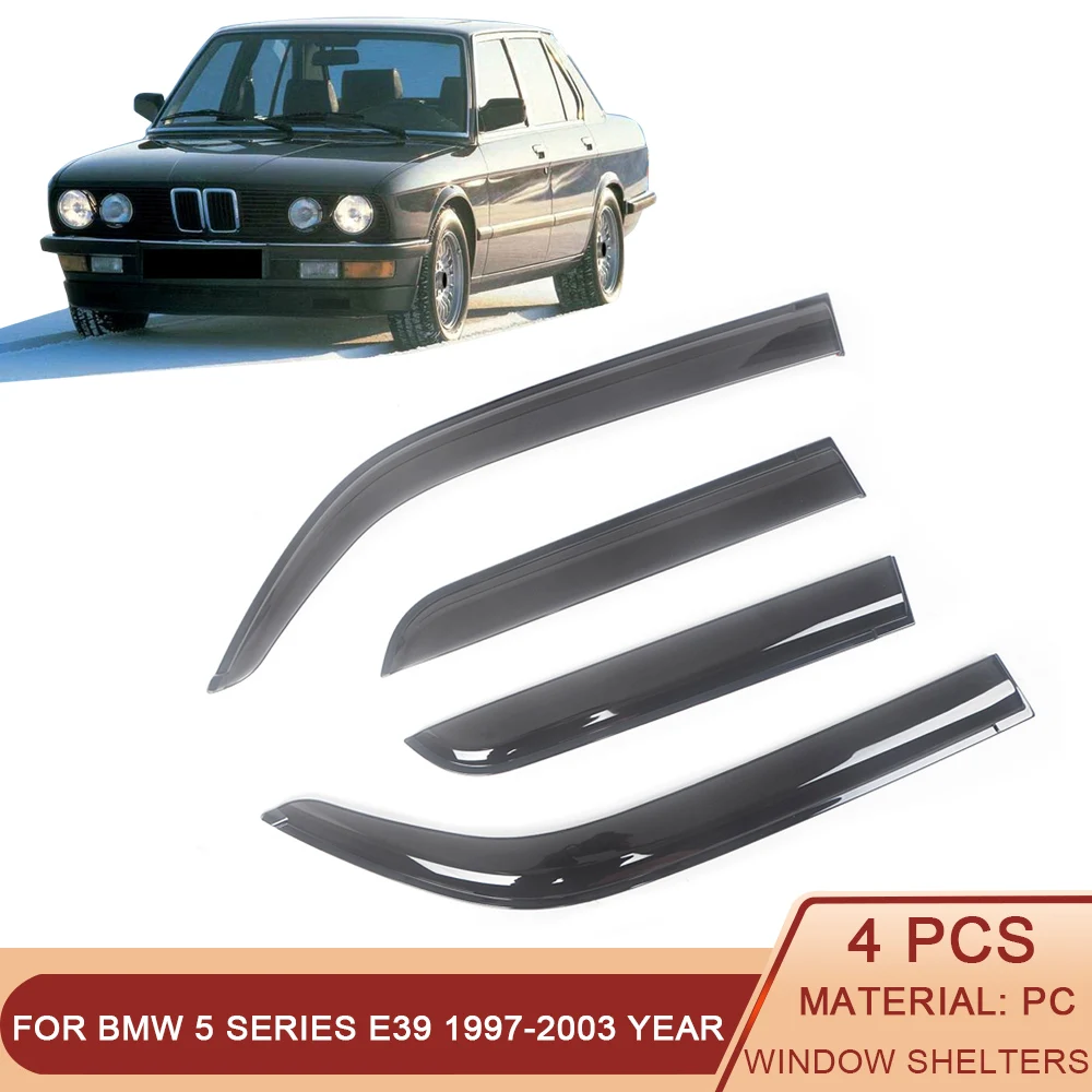 

Козырек для боковых окон BMW 5 Series E39 1997-2003, черный