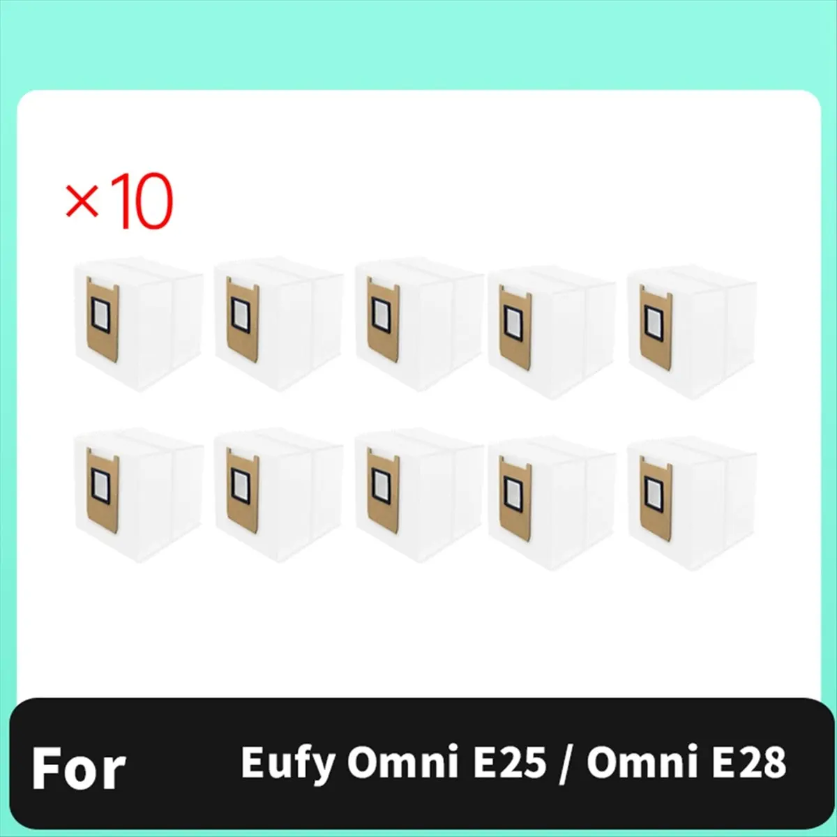 Фото (A43I) 10 шт. мешков для сбора пыли для пылесосов Eufy Omni E25 / Omni E28, аксессуары, сменные мешки для пыли №2