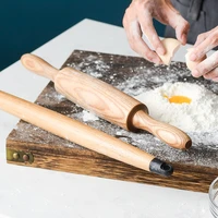 wooden rolling pin pastry pizza long dough roller baking pizza cookie dumpling gadget tapered design roller baking accessories