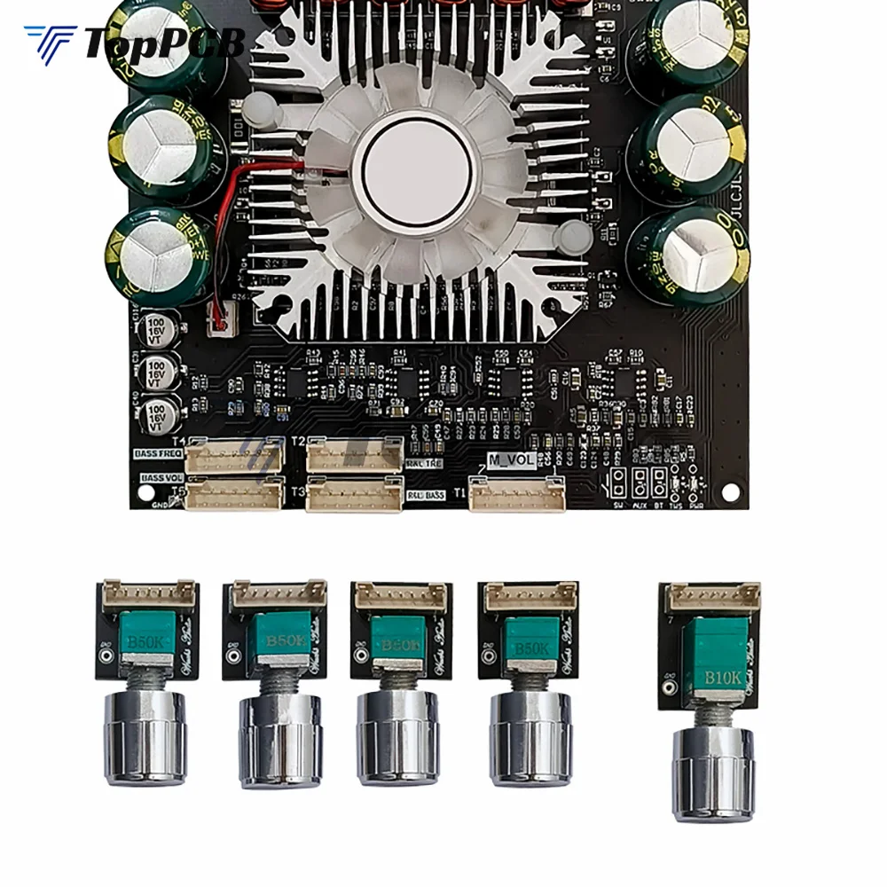 Цифровой усилитель мощности 2 1 каналов TDA7498E Bluetooth 5 220 Вт +