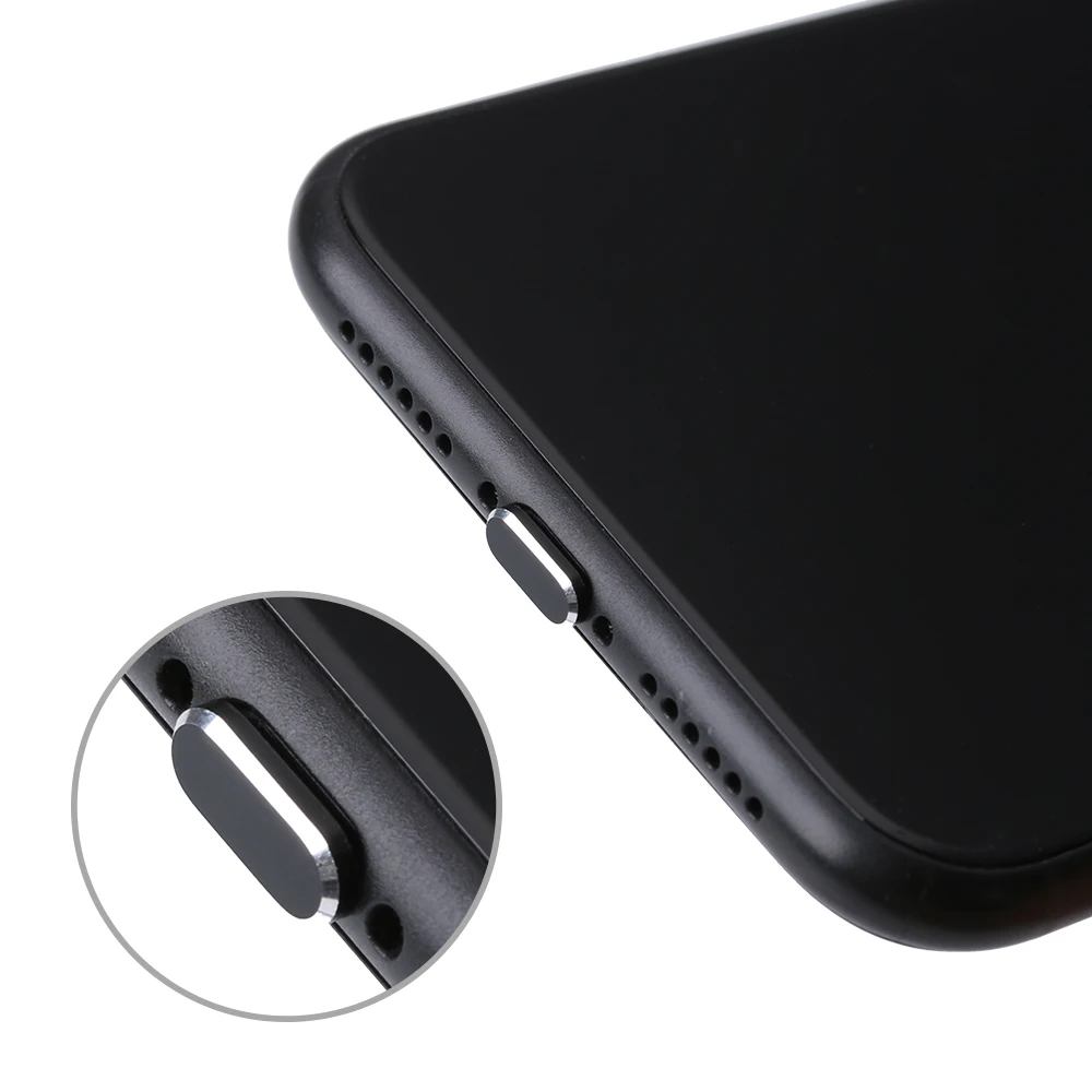 1 шт. цветная металлическая противопылевая заглушка зарядного устройства для iPhone