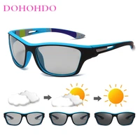photochromic sunglasses men polarized chameleon glasses male driving sun glasses women sports goggles change color eyewear uv400