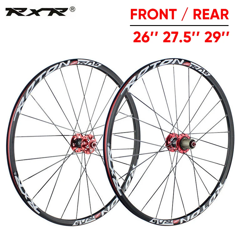 RXR Bike Wheel Carbon Hub Wheelset MTB 27 5 29er Bike Wheel Rims 29 Wheel Sets Front Rear 135mm QR Bicycle Wheels Bicycle Part
