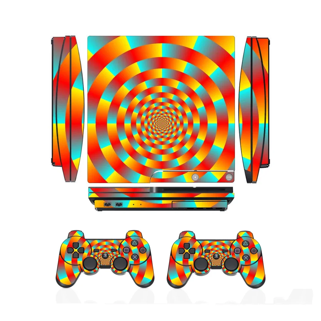 3005 Vinyl Skin Sticker Protector for Sony PS3 Slim PlayStation 3 and 2 controller skins Stickers