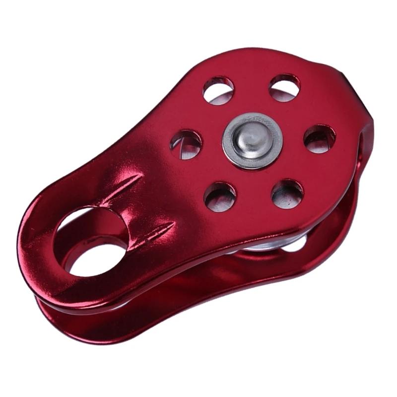 Небольшой веревочный шкив из алюминиевого сплава на открытом воздухе для