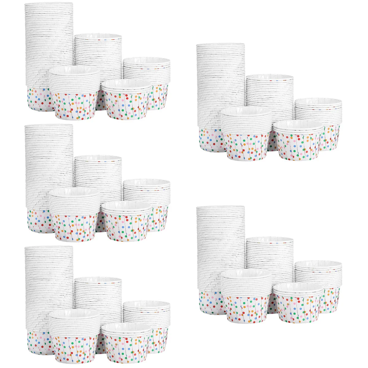 

1000 шт., бумажные мини-чашки для упаковки кексов