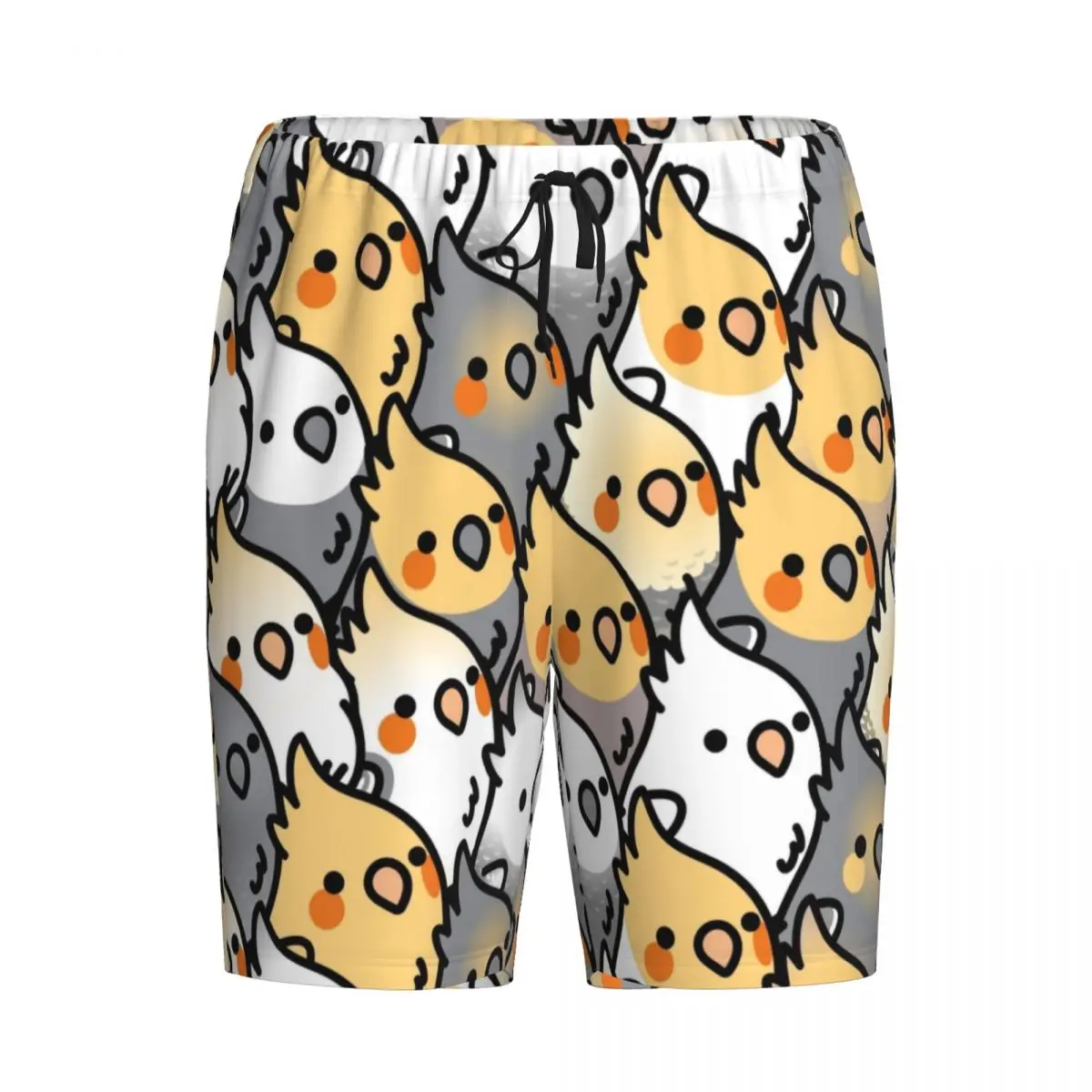 Индивидуальные мужские полные шорты с рисунком кокатика милые пижамы попугаями