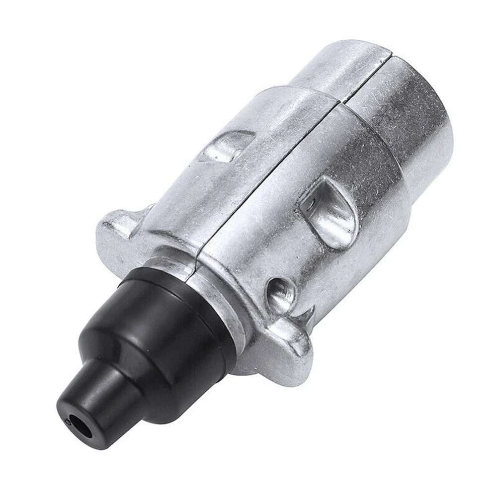 

Aluminium Alloy 7 Pin Plug Trailer Truck Towing Electrics 12V Connector For RV Vans Caravans Boats Adapter EU Plug