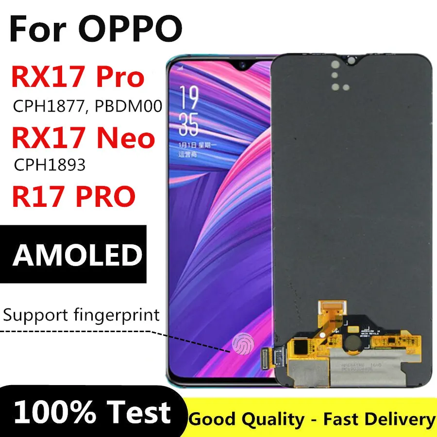 

6.4" AMOLED RX17 Neo LCD For OPPO RX17 R17 PRO LCD Display Screen Touch Panel Screen Digitizer RX17Pro LCD